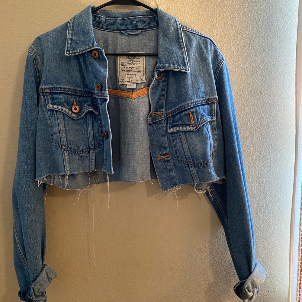 Old Navy Crop Blue Jean Jacket